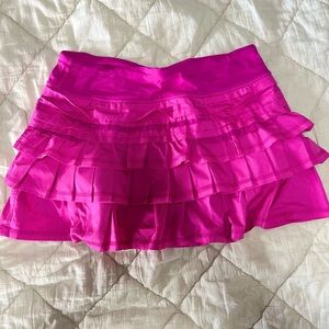 Lululemon Vibrant Fuchsia Layered Sport Skirt